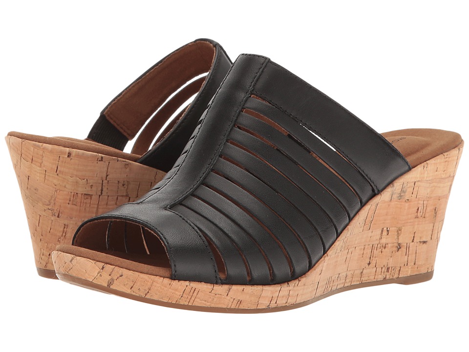 Rockport Briah Slide (Black Leather) Women