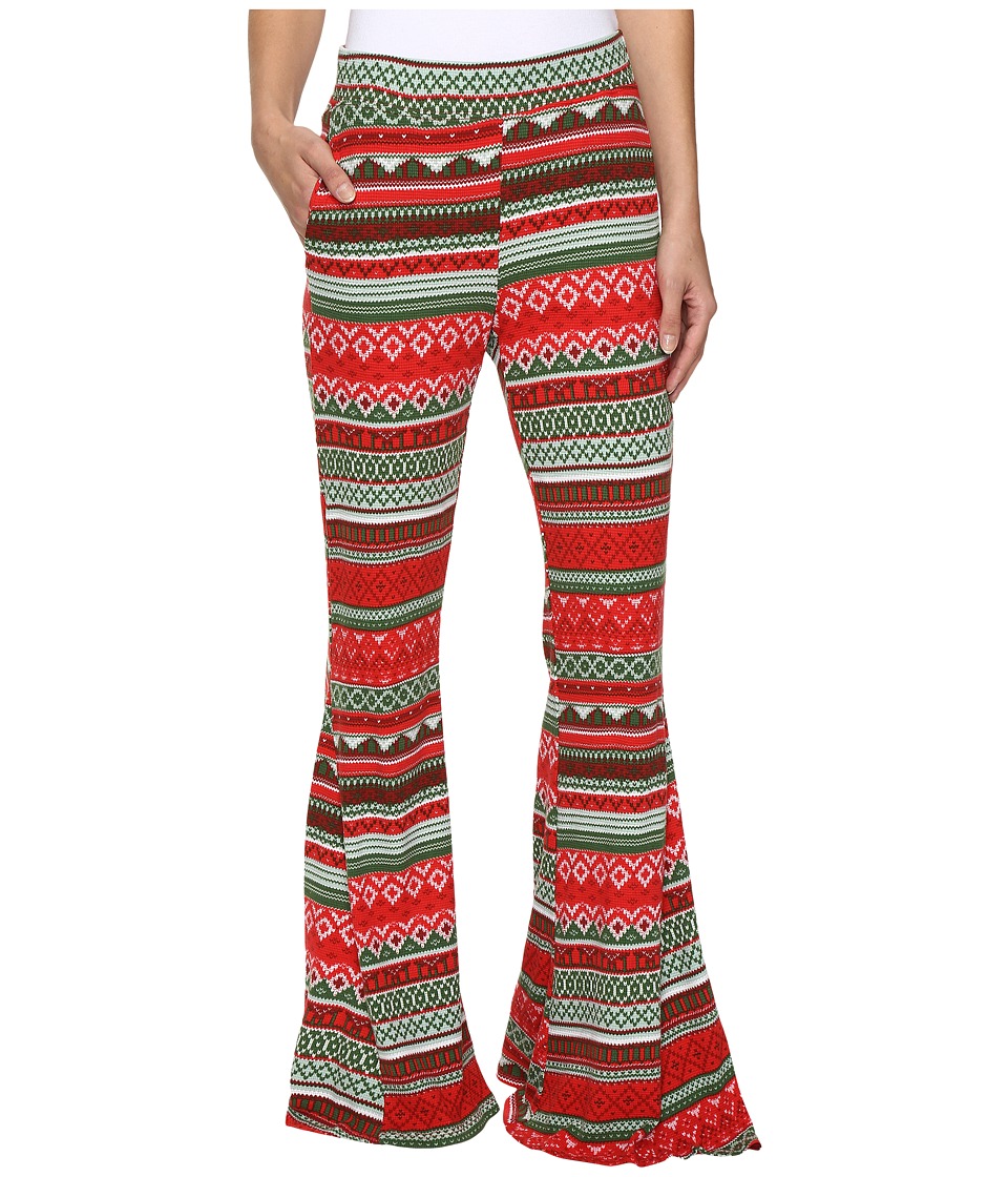 Show Me Your Mumu Fiesta Flare Pants (Gingerbread Stripe) Women