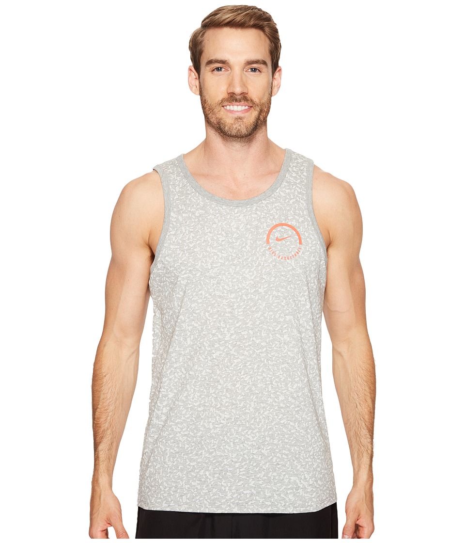 Nike Dry Basketball Tank (Dark Grey Heather/Dark Grey Heather) Men
