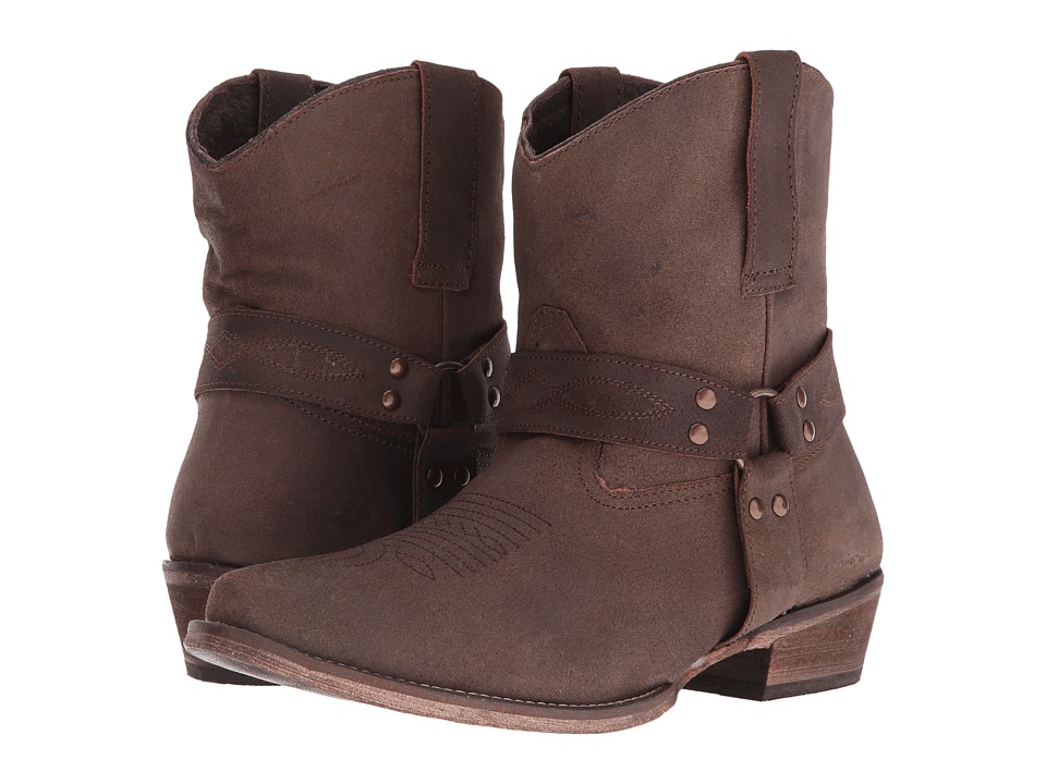 Roper Harness (Brown Split Crazy) Cowboy Boots