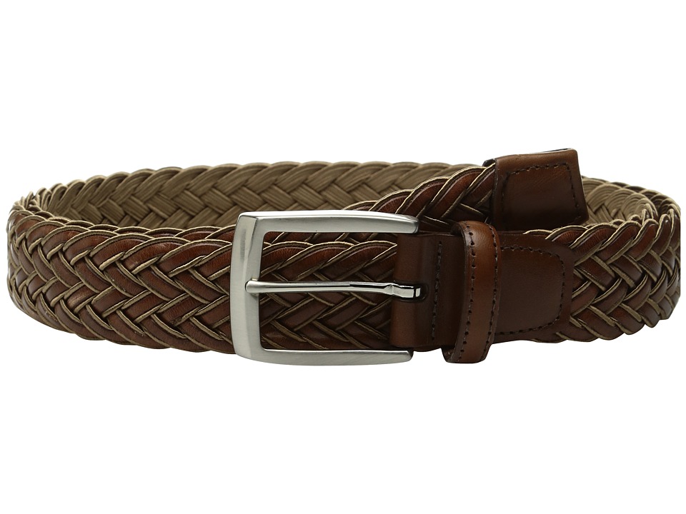 Torino Leather Co. 35mm Italian Braided Rayon with Calf Inlay (Tan/Cognac) Men