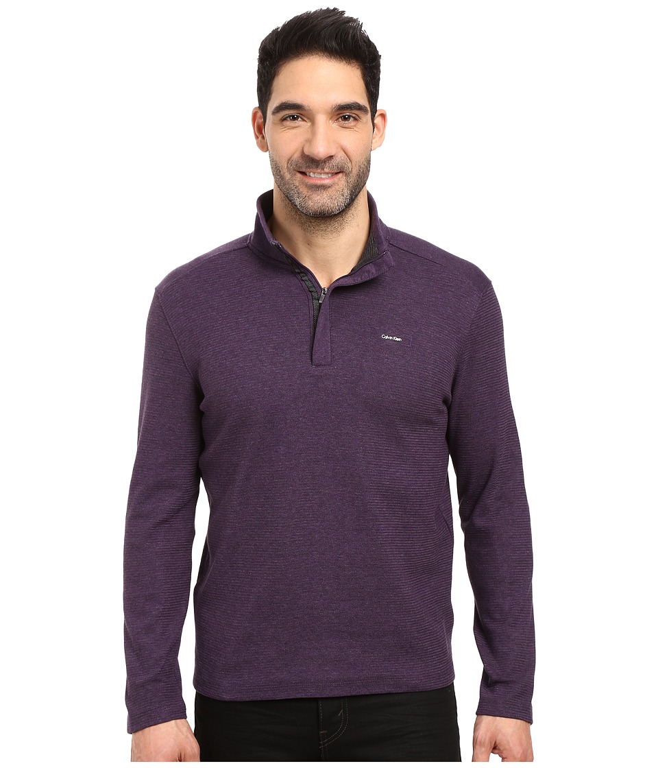 UPC 797762734471 product image for Calvin Klein - Long Sleeve Solid SZ Mock Neck (Vesper Heather) Men's Clothing | upcitemdb.com