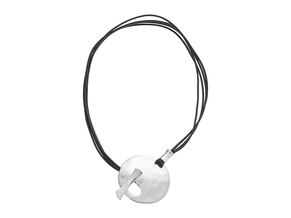 Robert Lee Morris - Silver Disc Pendant Necklace (Silver) Necklace