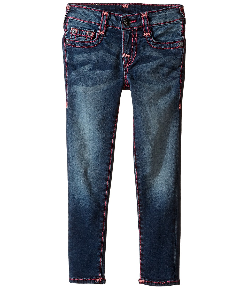 True Religion Kids Casey Black and Fever Combo Super T Jeans (Toddler/Little Kids) (Alameda Wash) Girl