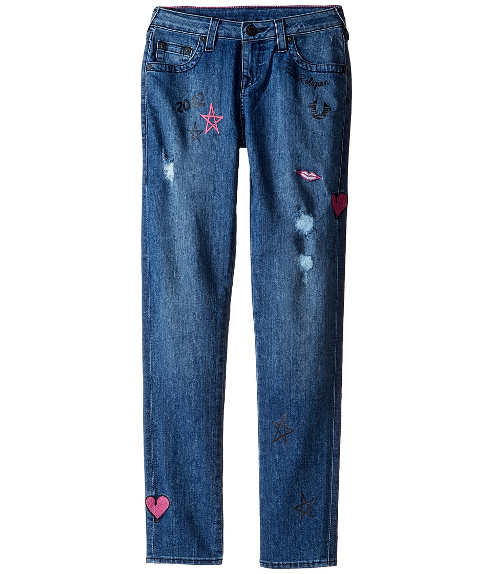 True Religion Kids Casey Doodle Jeans in Super Shredded (Big Kids) (Super Shredded) Girl