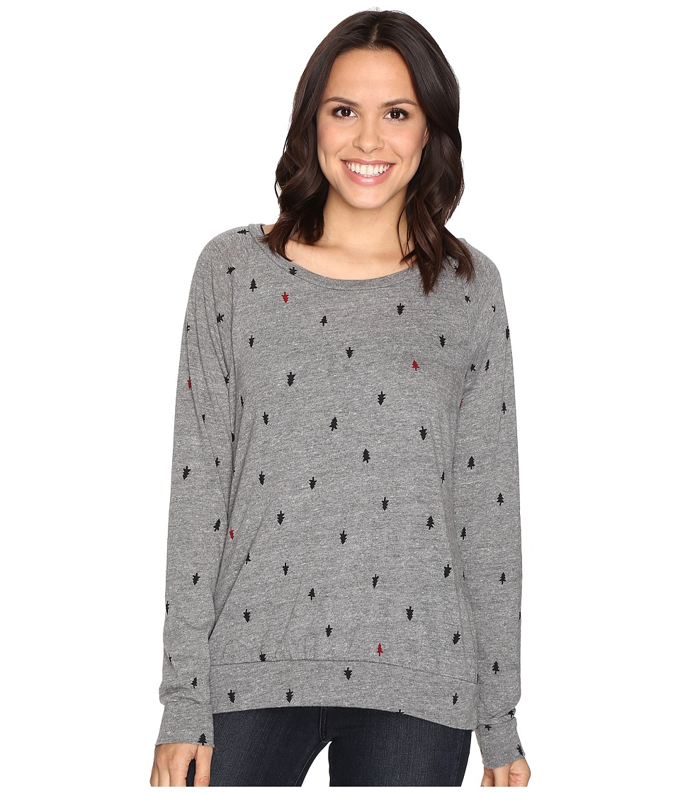 Alternative Printed Slouchy Pullover (Eco Grey Tree Dot) Women