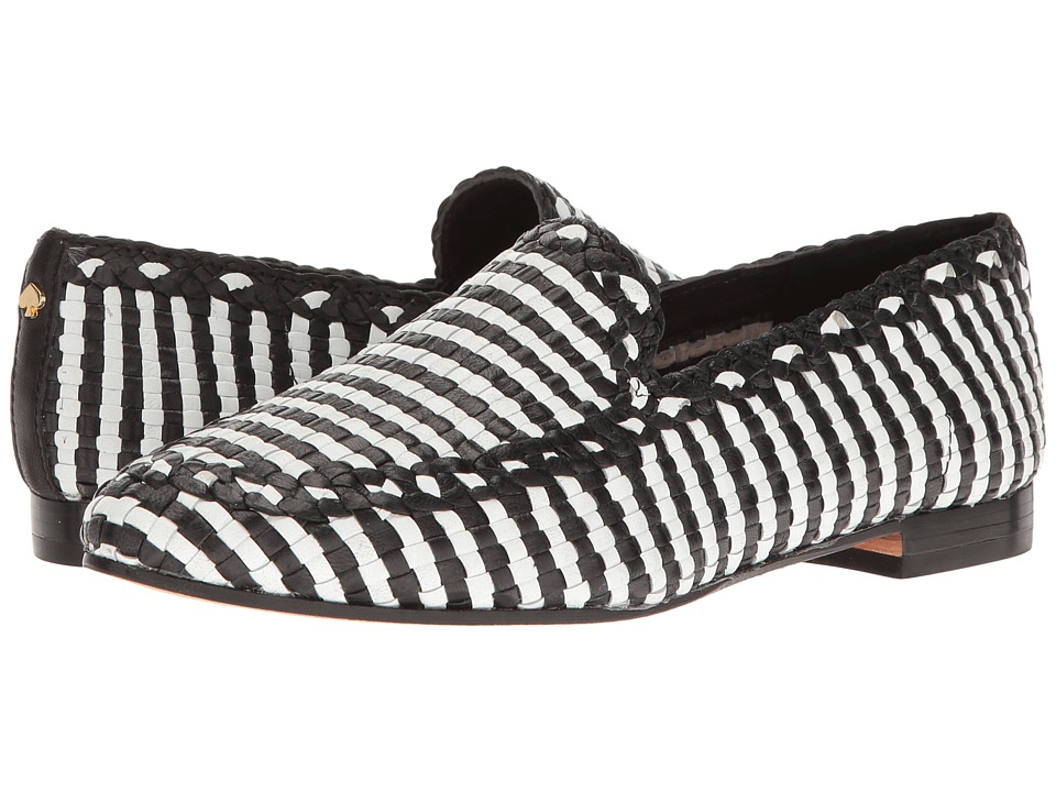 Kate Spade New York Caylee (Black/White Woven Nappa) Women