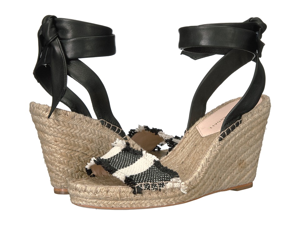Loeffler Randall Harper (Black Stripe Woven Nappa) Women