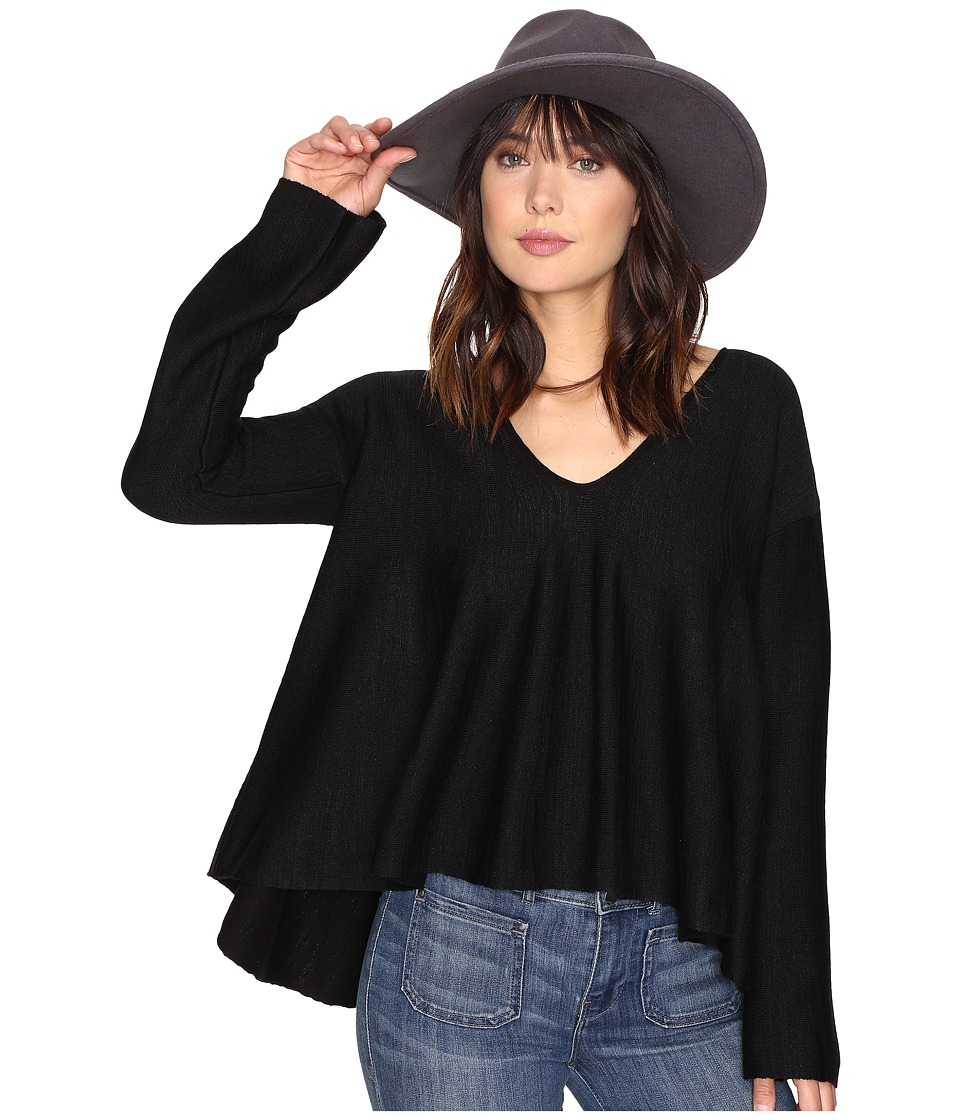 Free People Sundae Pullover Sweater (Black) Women