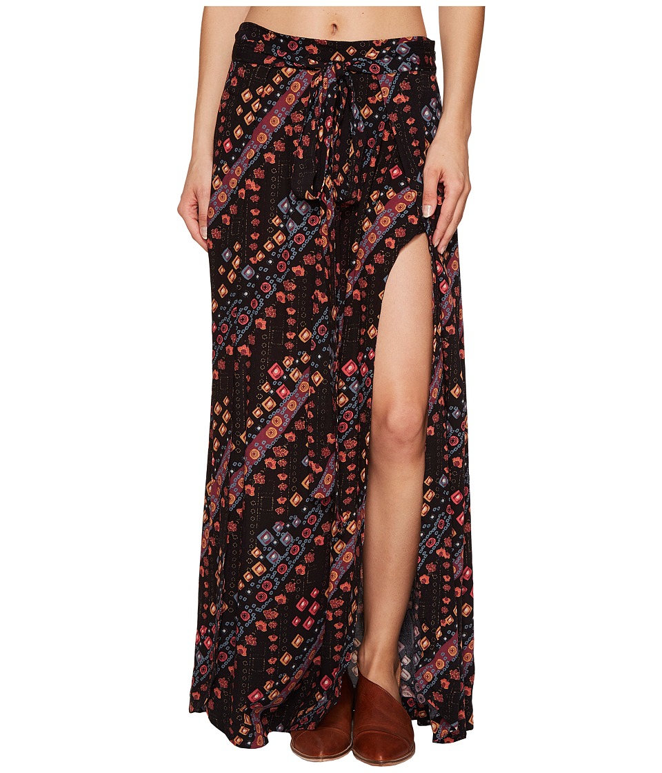 Free People Remember Me Maxi Skirt (Black Combo) Women