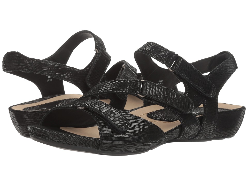 Earth Nova Earthies (Black Printed Suede) Women