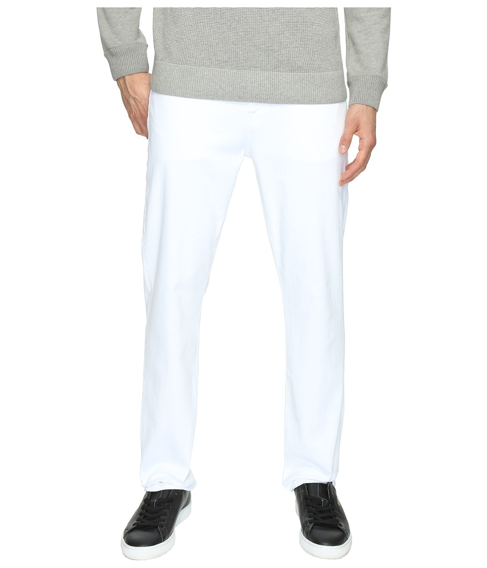 7 For All Mankind Luxe Performance Slimmy w/ Clean Pocket in White (White) Men