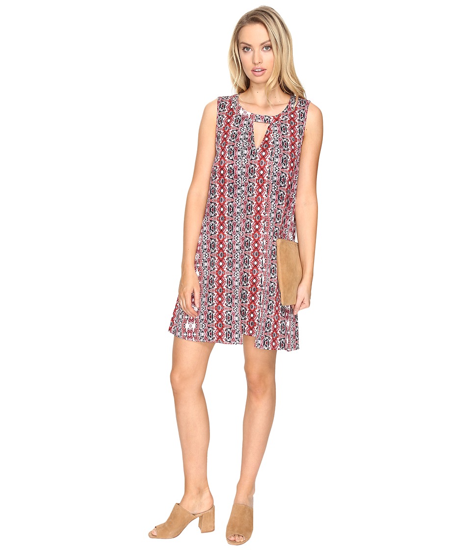 Jack by BB Dakota Artis Printed Overlap Dress (Ivory) Women