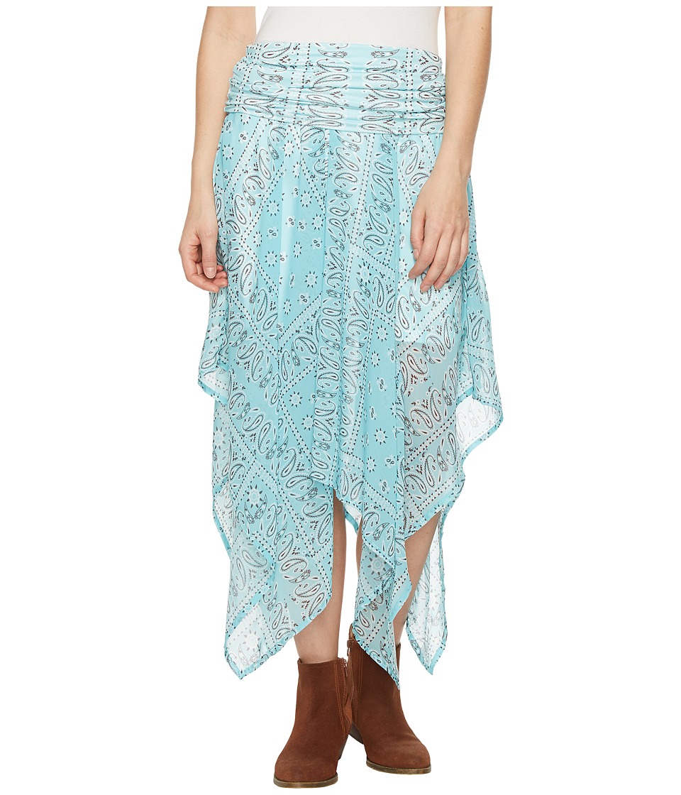 Tasha Polizzi Handkerchief Skirt (Blue) Women