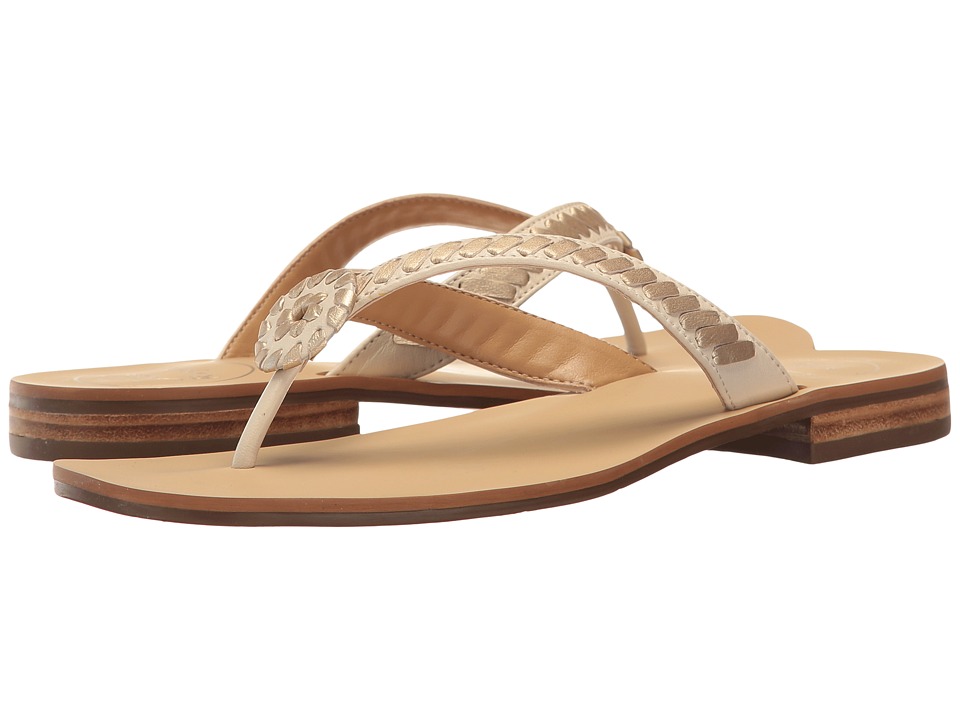 Jack Rogers Ali (Bone/Gold) Women