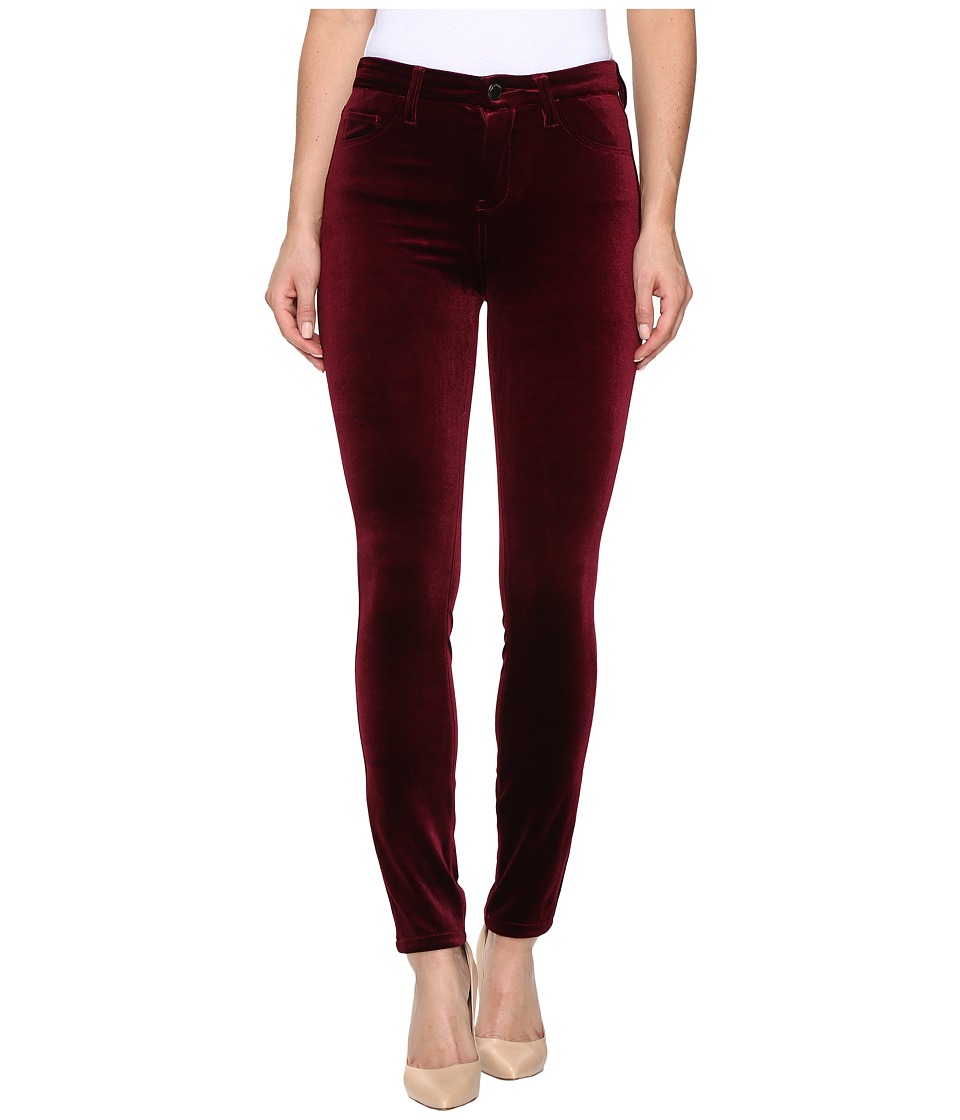 Blank NYC Velvet Burgundy High-Rise Skinny in Burgundy Lush (Burgundy Lush) Women