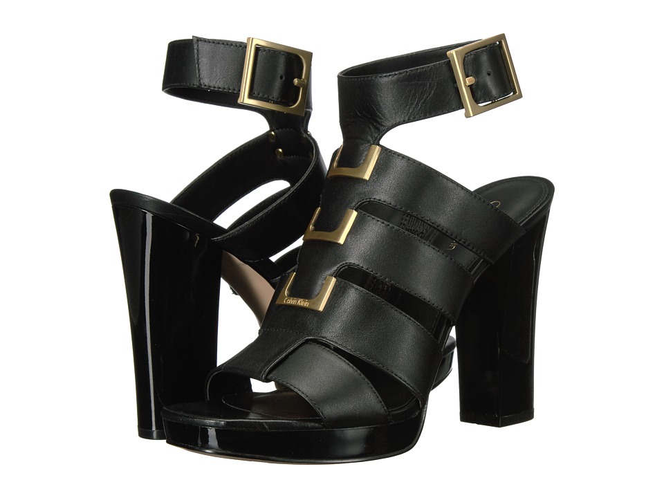 Calvin Klein Benita (Black Leather) Women