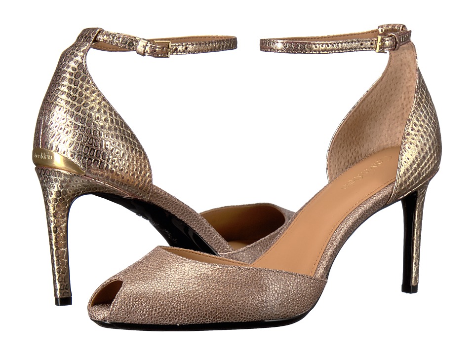 Calvin Klein - Saiden (Cocoon/Gold Finch Stingray Print Leather) Women