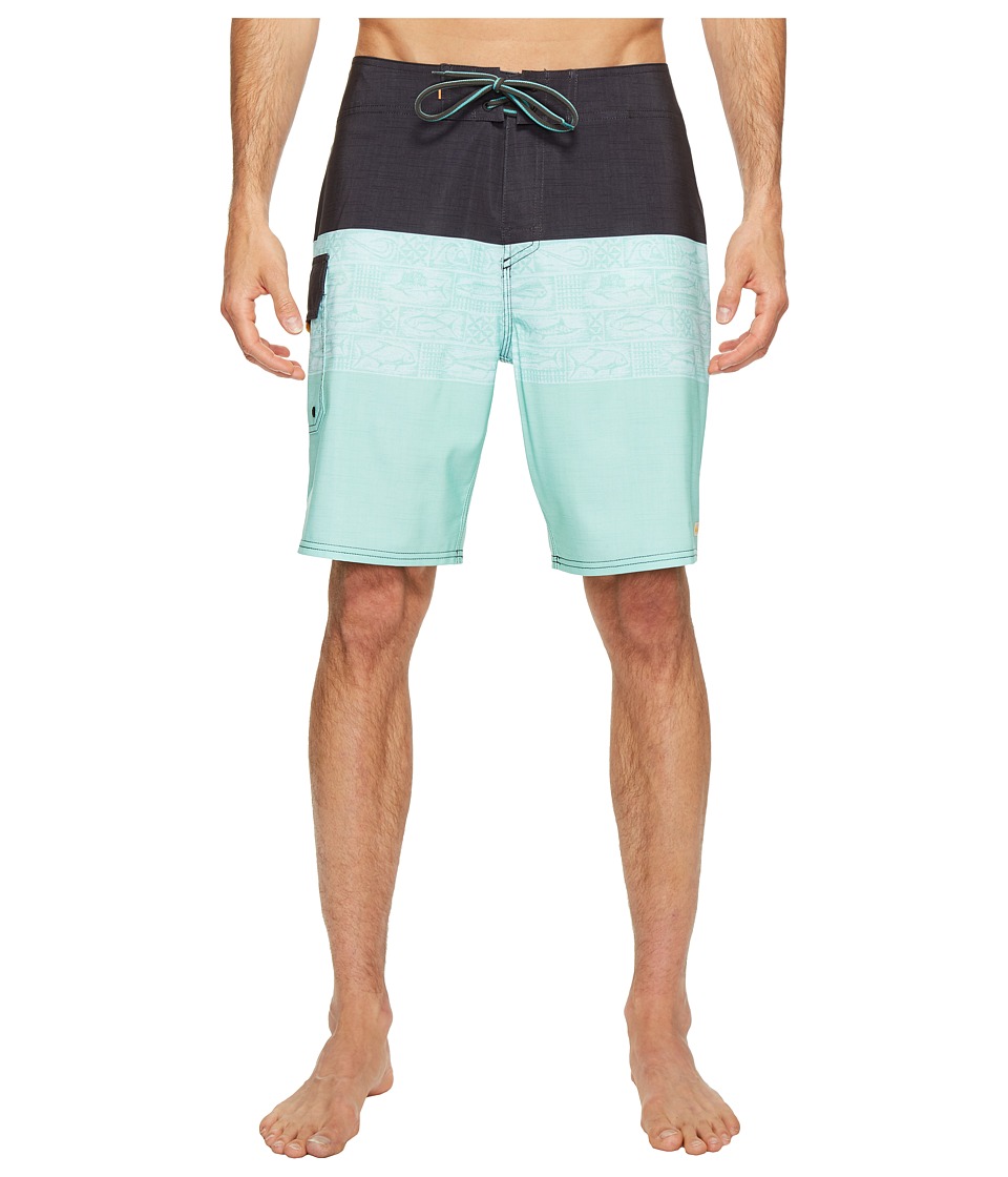 Quiksilver Waterman Fairway Tri Block Boardshorts (Lichen) Men