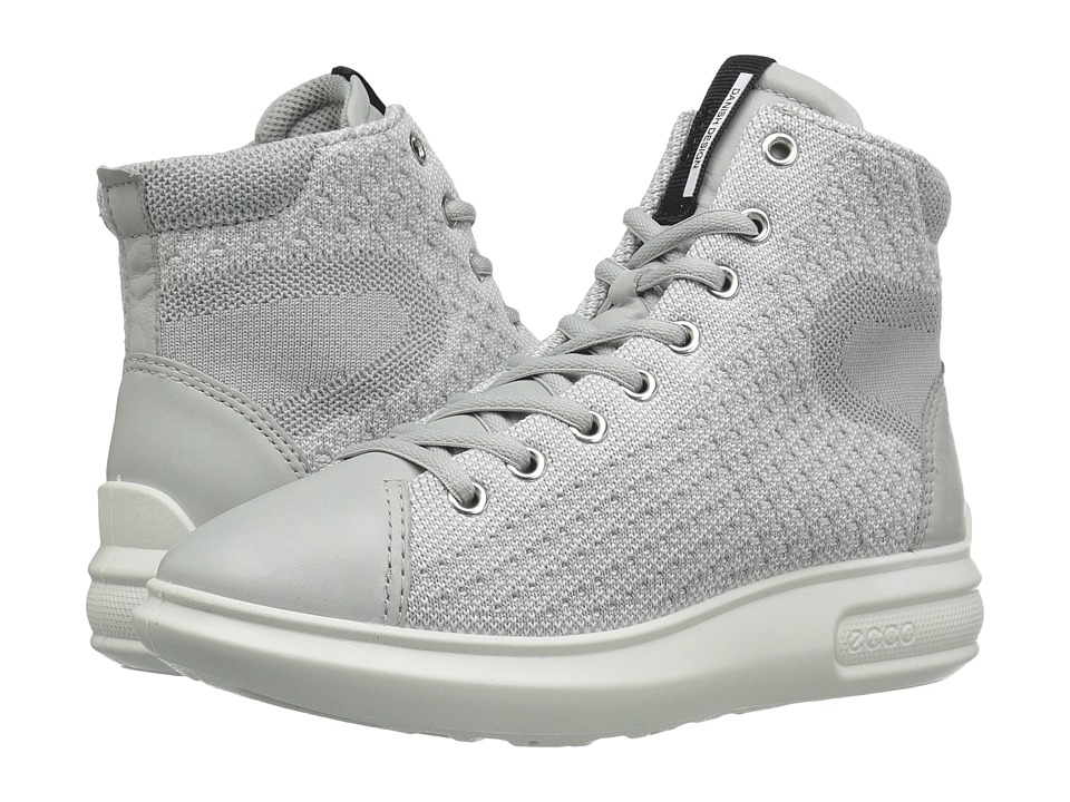 ECCO Soft 3 High Top (Concrete/Concrete) Women