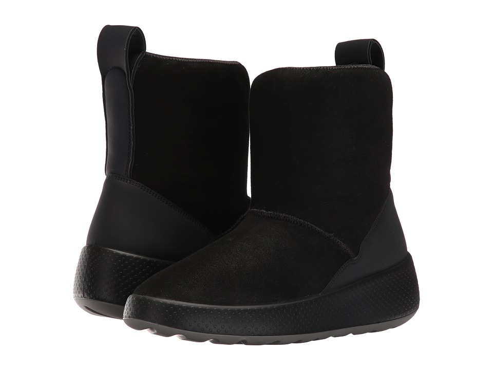 ECCO Ukiuk Short Boot (Black/Black) Women