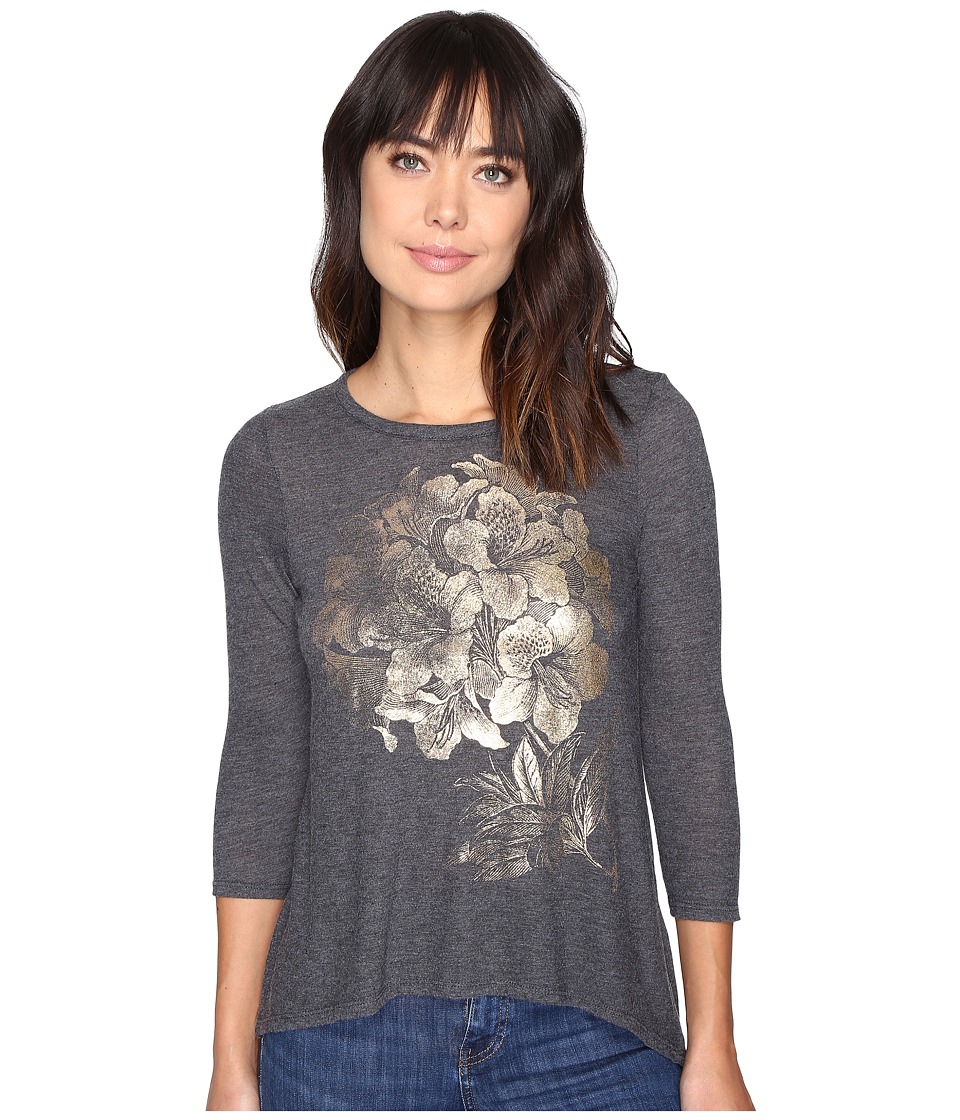Lucky Brand Gold Azalea Tee (Black Beauty) Women