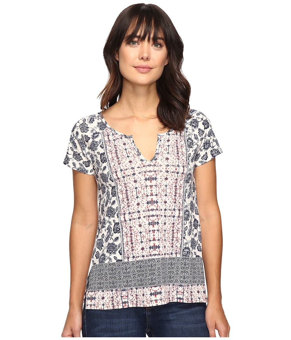 Lucky Brand Placed Print Tee (Multi) Women