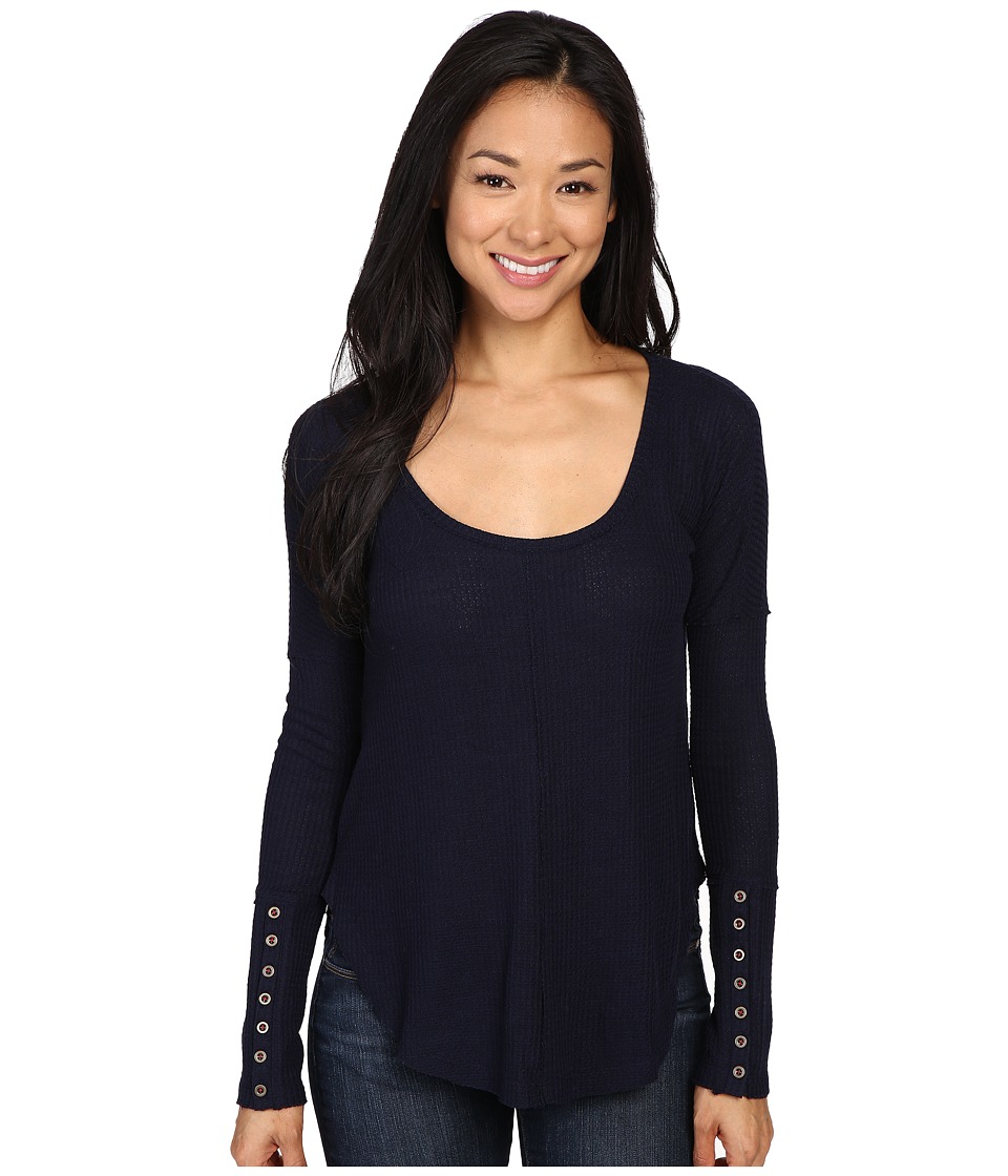 Lucky Brand Thermal Tee (Navy Blazer) Women