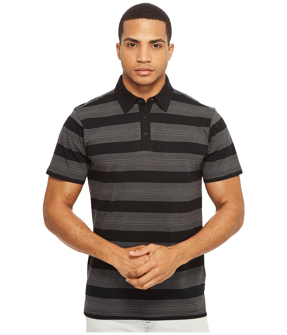 Tavik Swift Polo Stripe (Black/Grey) Men