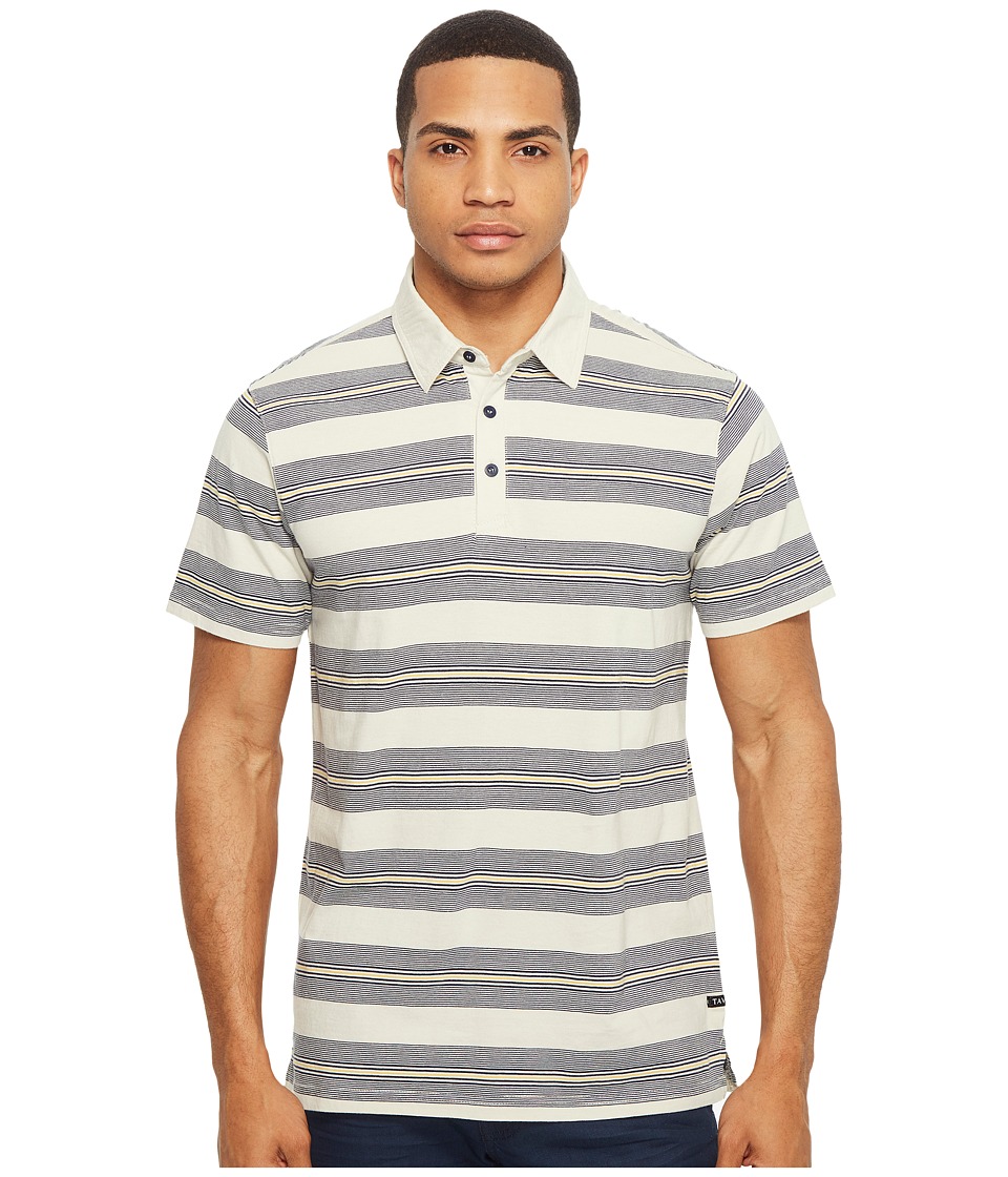 Tavik Swift Polo Stripe (Grey/Indigo) Men