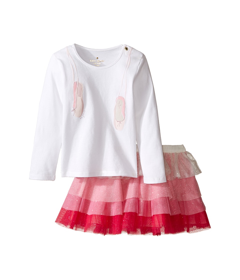 Kate Spade New York Kids - Ruffle Skirt Set (Infant) (Fresh White/Multi) Girl