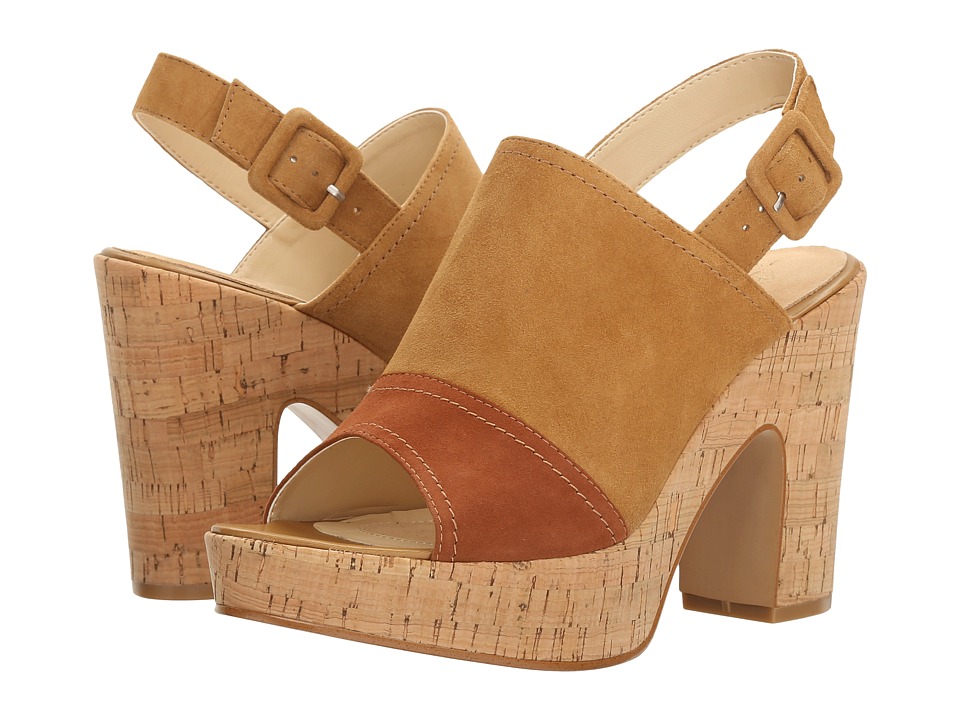 Isola Gabriela (Golden Tan/Tobacco King Suede) High Heels