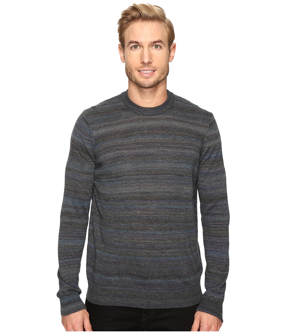 Thomas Dean & Co. Faded Stripe Merino Blend Crew Sweater (Blue) Men