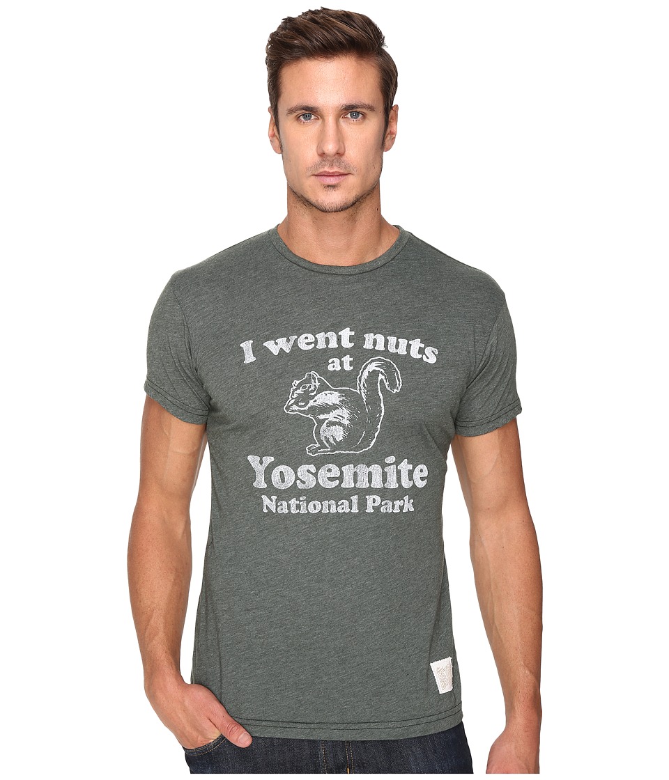 The Original Retro Brand I Went Nuts at Yosemite Heather Short Sleeve Tee (Heathr Forest) Men
