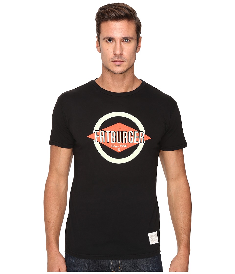 The Original Retro Brand Vintage Cotton Short Sleeve Fatburger Tee (Black) Men
