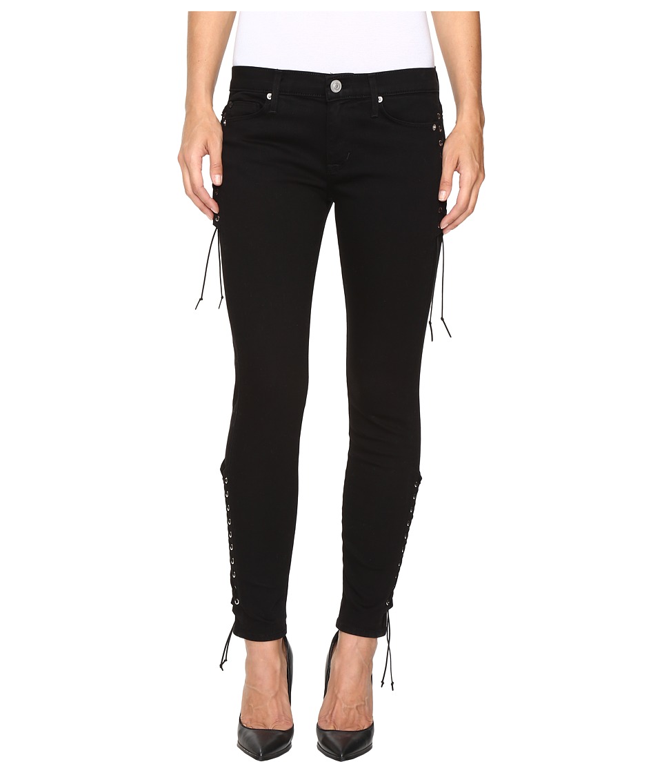 Hudson Suki Mid-Rise Ankle Super Skinny in Black (Black) Women