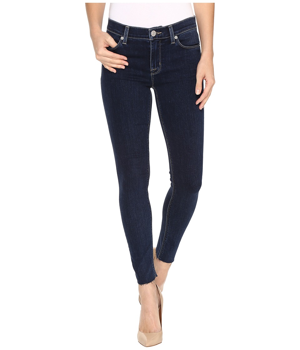 Hudson Nico Mid-Rise Ankle Raw Hem Super Skinny in Unruly (Unruly) Women
