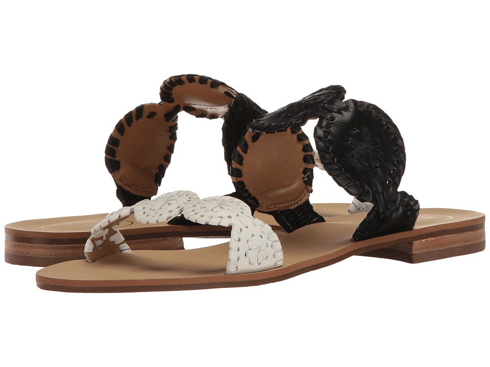 Jack Rogers Color Blocked Lauren (Black/White) Women