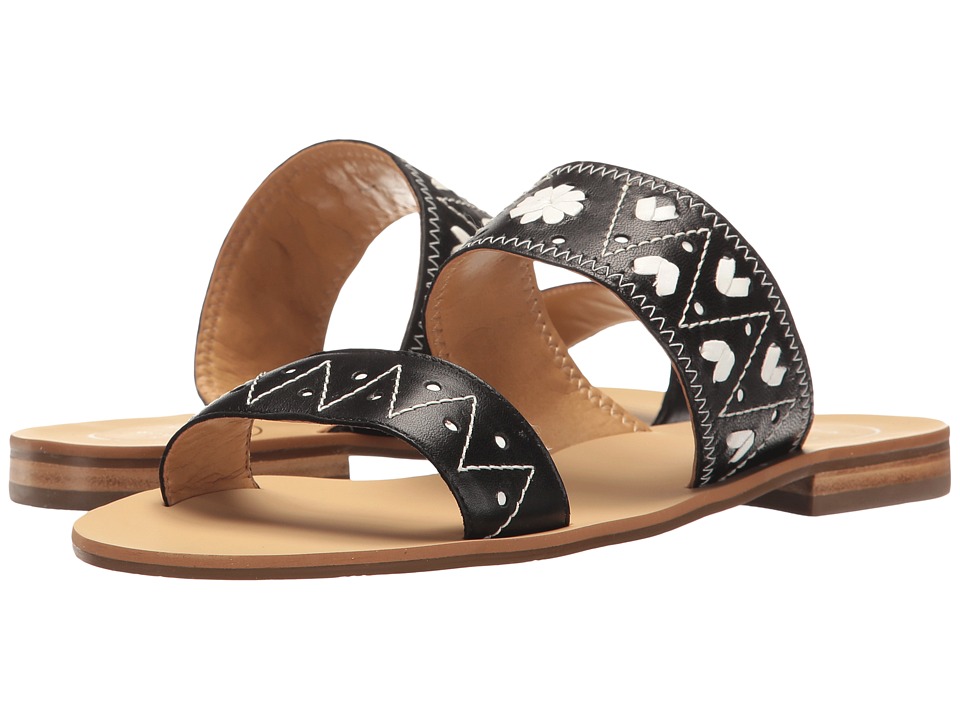 Jack Rogers Adair (Black/White) Women