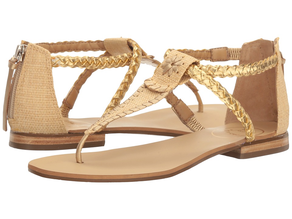 Jack Rogers Jenna (Natural/Gold) Women
