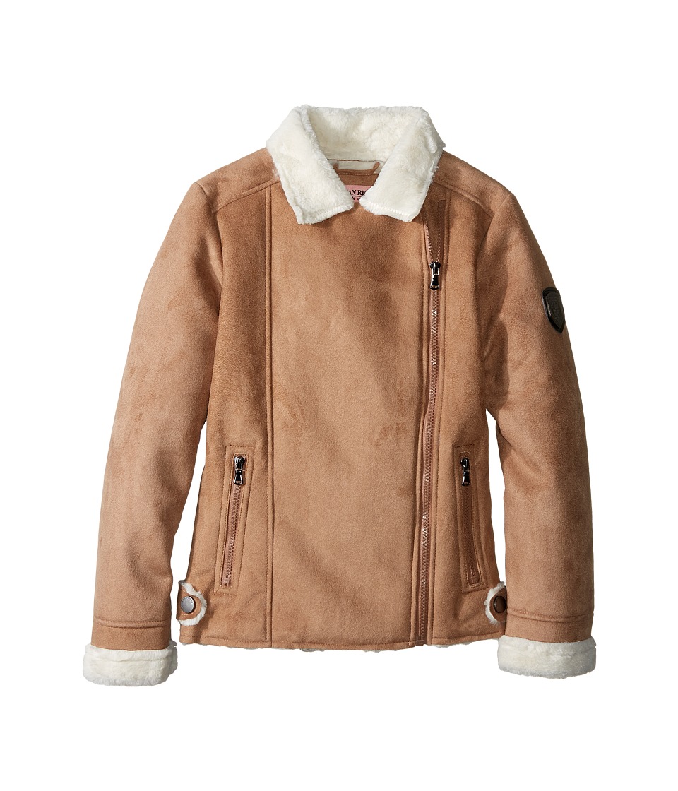 Urban Republic Kids Ultra Suede Faux Shearling Jacket (Little Kids/Big Kids) (Caramel) Girl
