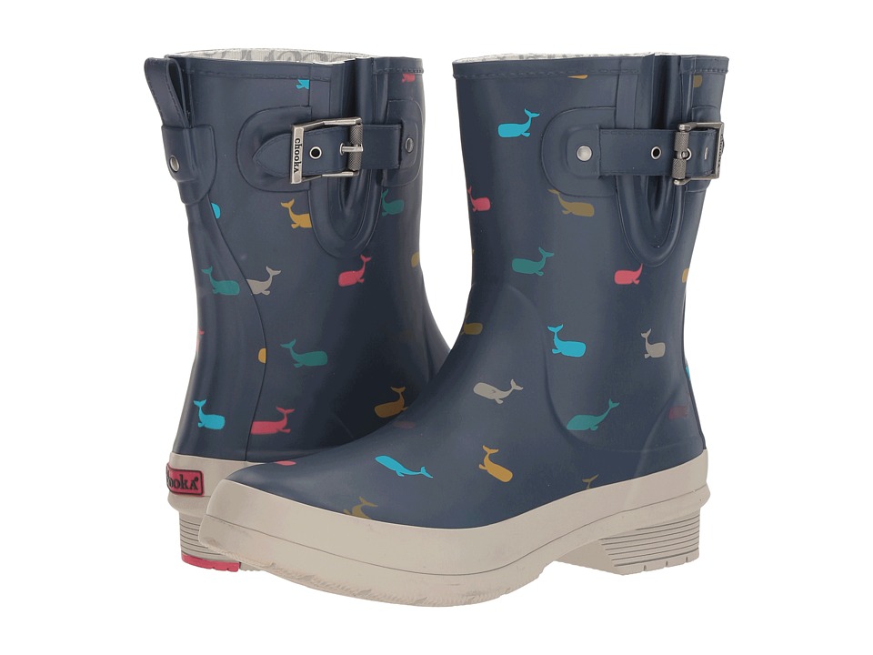 Chooka Classic Mid Whales (Navy Matte) Women