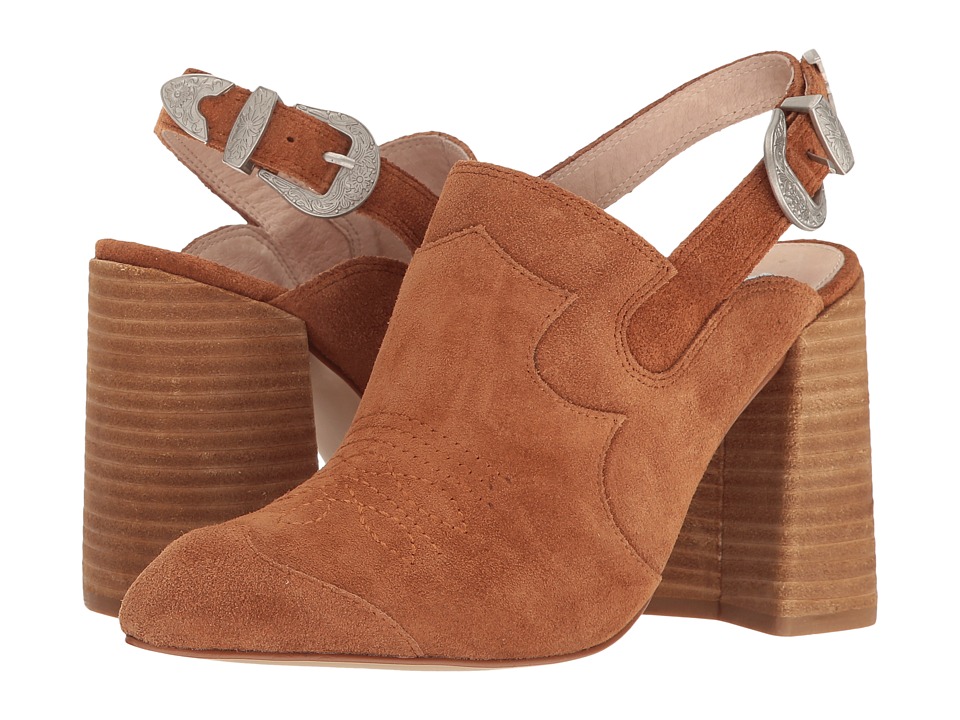 Shellys London Donna Mule (Tan Suede) High Heels