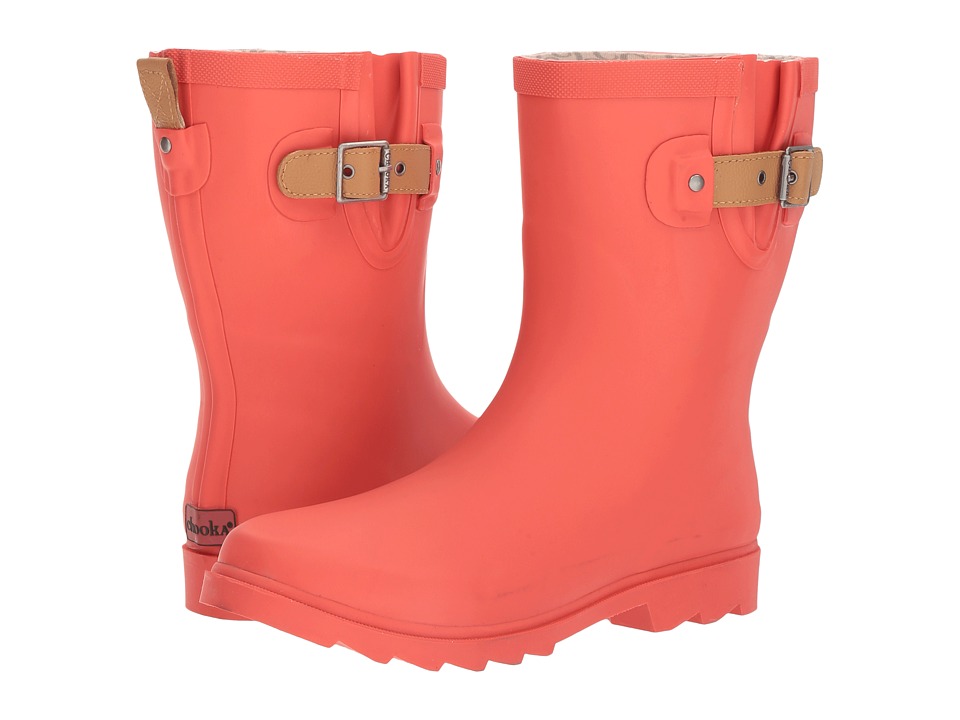 Chooka Top Solid Mid Rain Boot (Watermelon Matte) Women