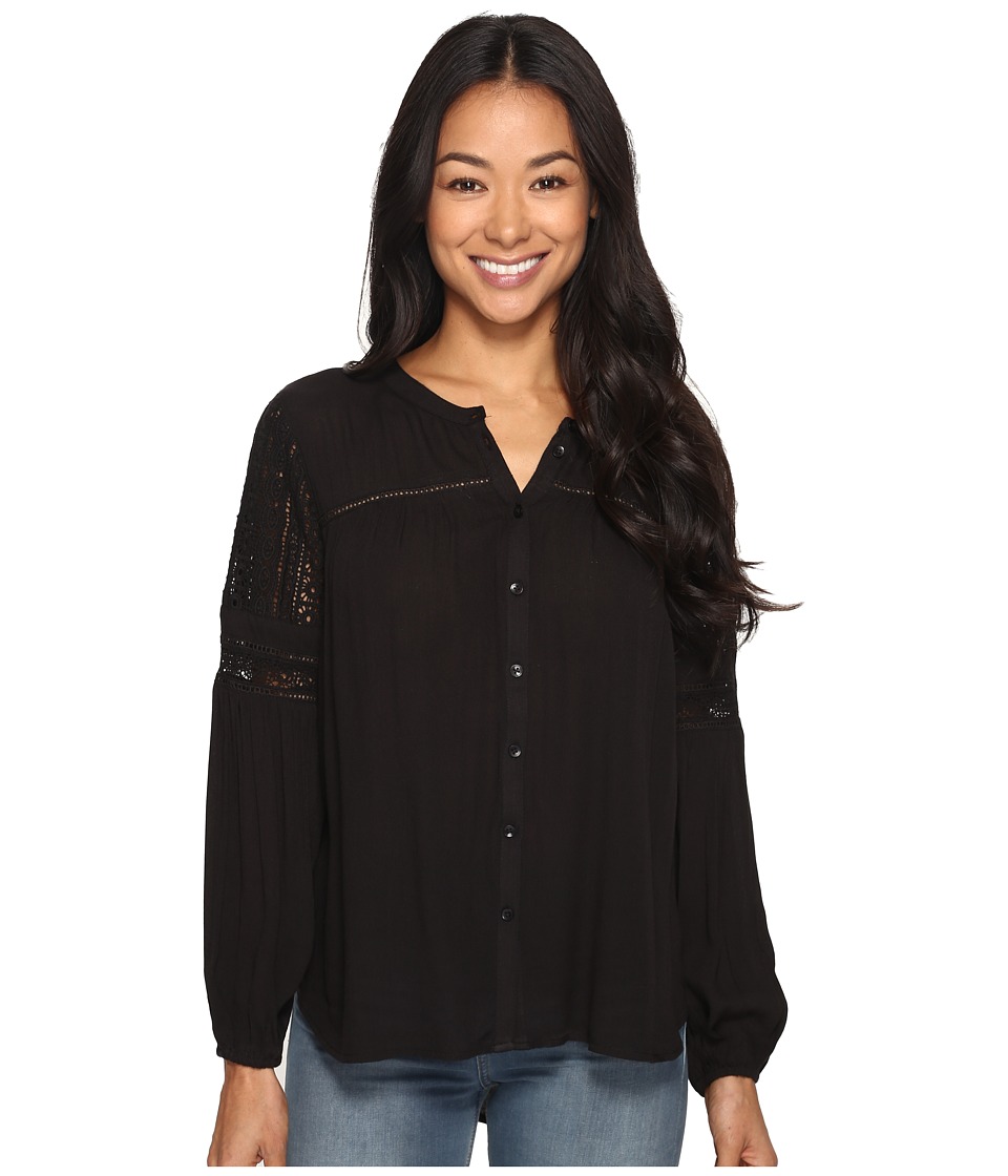 Amuse Society - Crawford Long Sleeve Woven (Black) Women