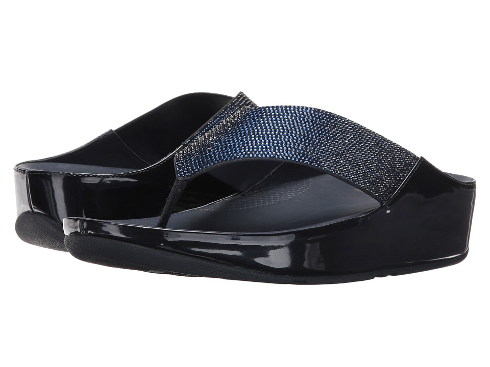 FitFlop Crystall Toe Post (Supernavy) Women
