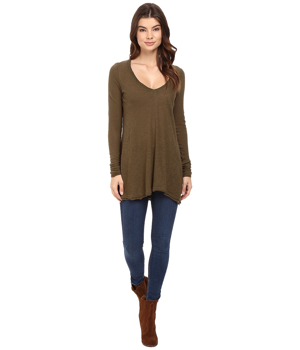Free People Anna Tee (Olive) Women