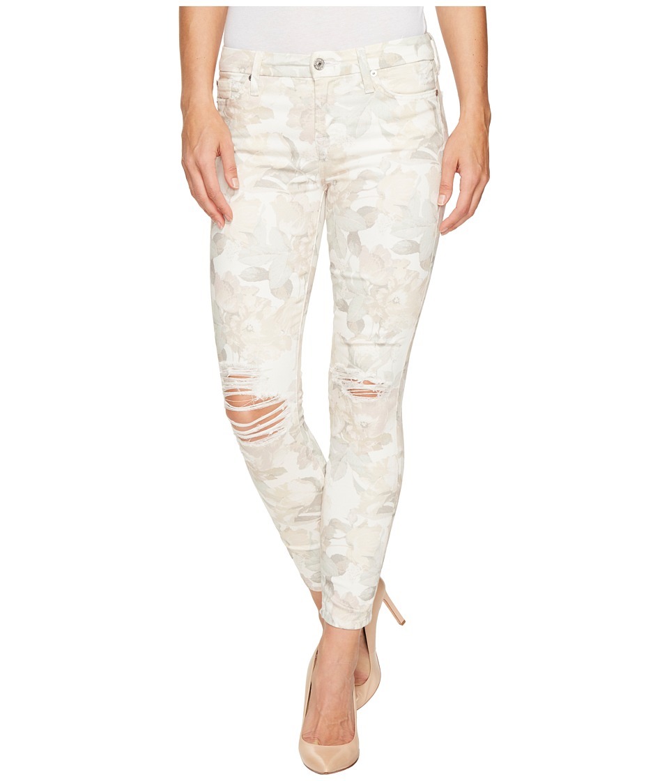 7 For All Mankind The Ankle Skinny w/ Destroy in Sydney Garden (Sydney Garden) Women