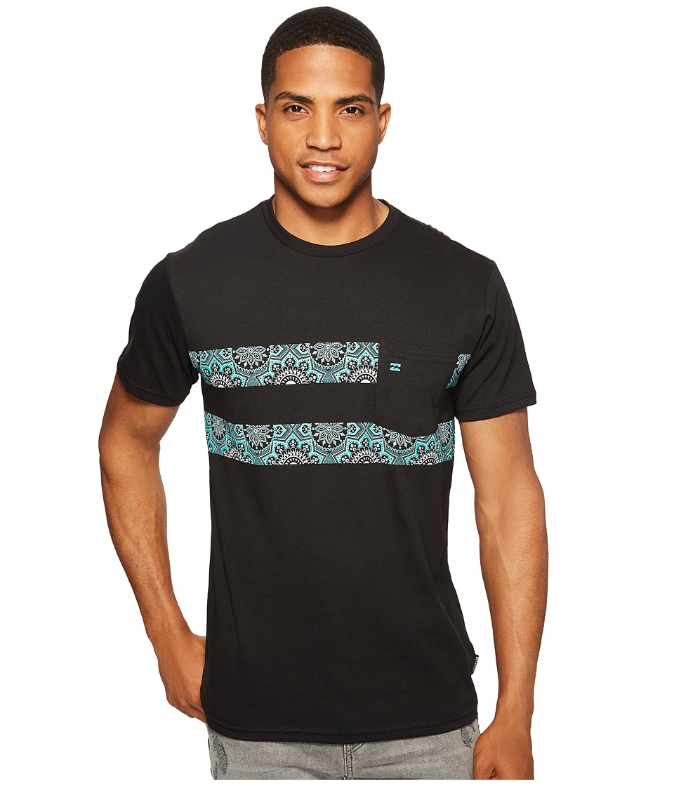 Billabong Line Up Spinner Printed T-Shirt (Black) Men