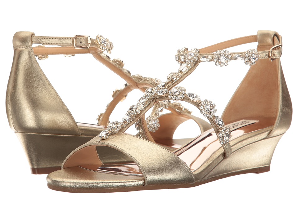 Badgley Mischka Terry II (Platino Metallic Suede) Women